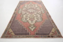 Tapis persan vintage rose délavé 5x8, 137x247 cm