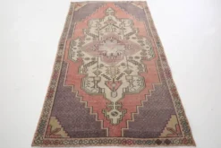 Tapis persan vintage rose délavé 5x8, 137x247 cm