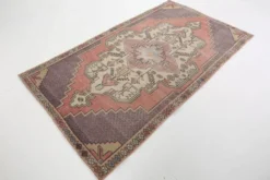 Tapis persan vintage rose délavé 5x8, 137x247 cm
