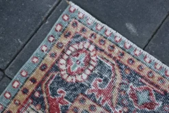Tapis persan vintage rouge brique, tapis oriental noué à la main, 209x325 cm