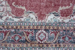 Tapis persan vintage rouge brique, tapis oriental noué à la main, 209x325 cm