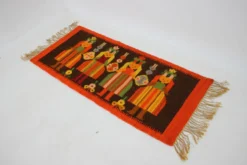 Tapis polonais en laine des années 1960 132x51cm