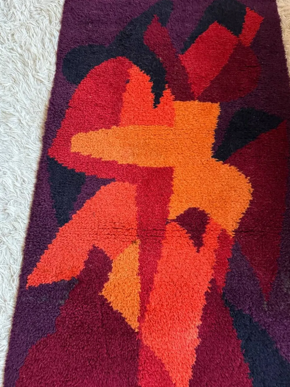 Tapis Pop Art scandinave années 70