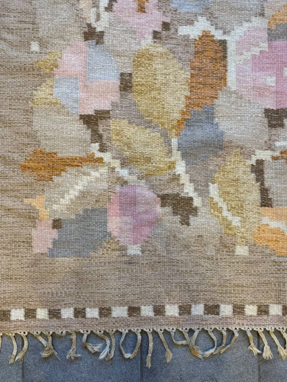 Tapis Rollakan vintage suédois par Ingegerd Silow