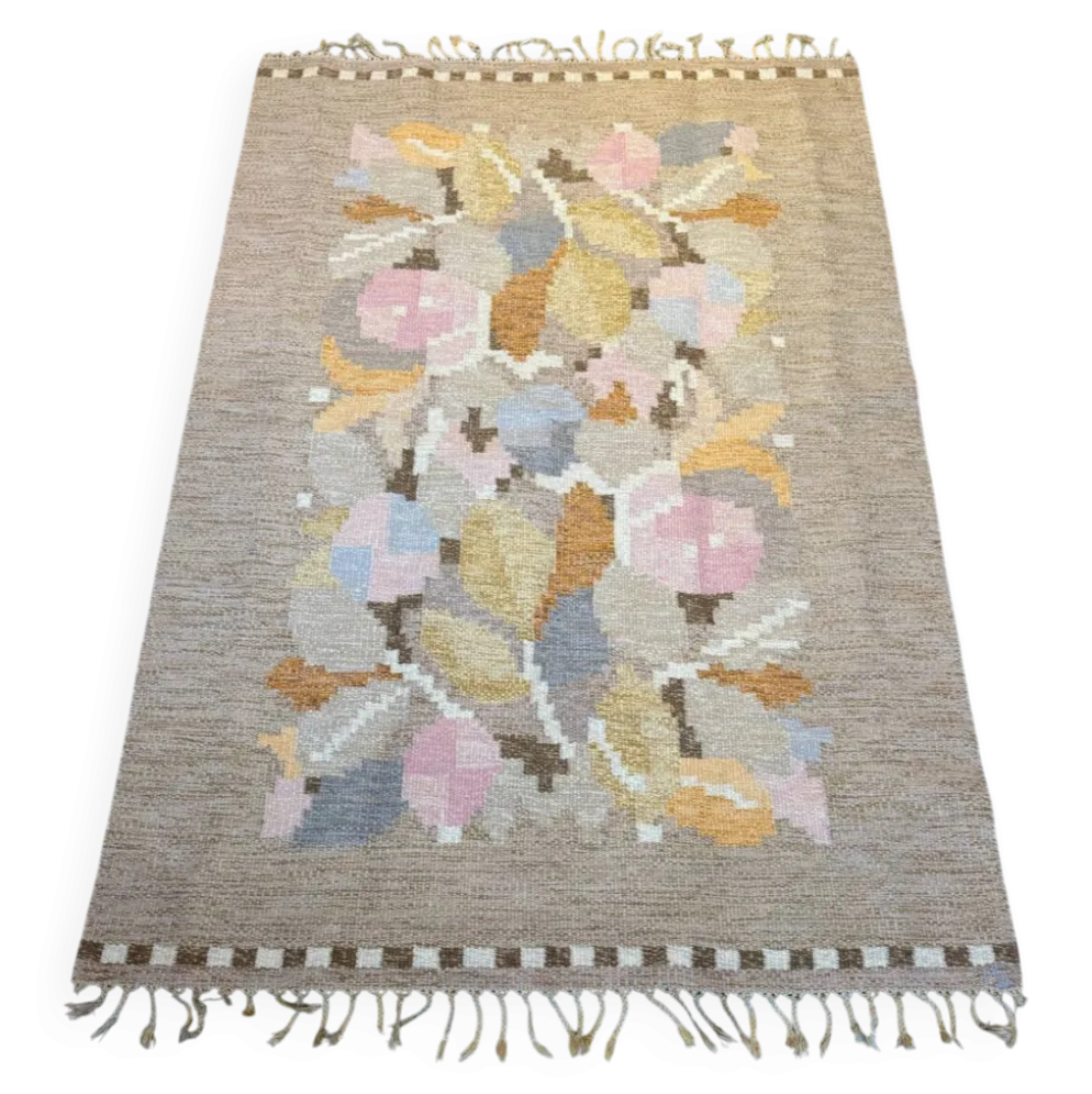 Tapis Rollakan vintage suédois par Ingegerd Silow