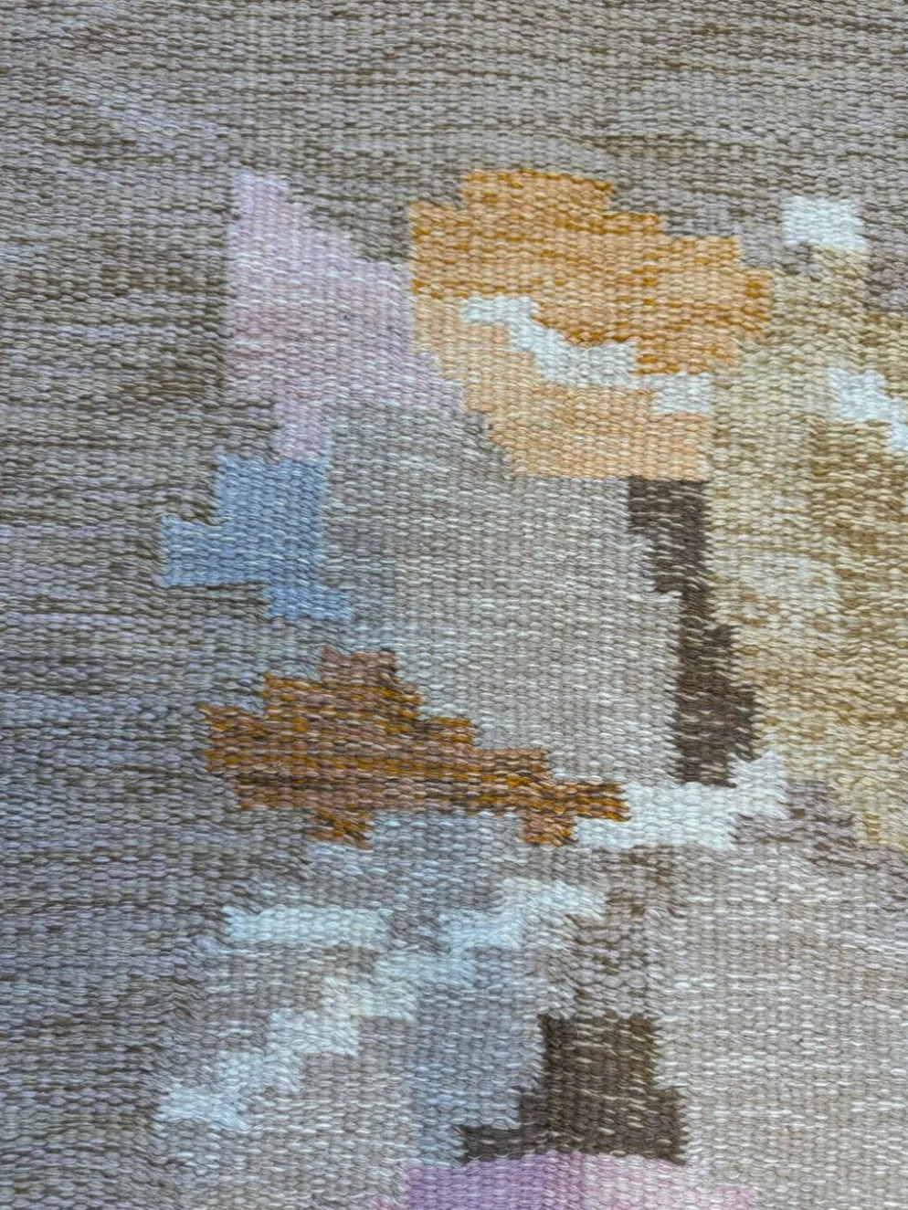 Tapis Rollakan vintage suédois par Ingegerd Silow