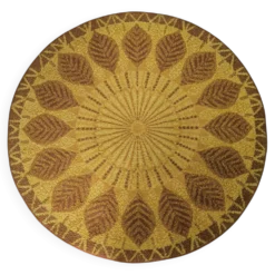 Tapis rond vintage des années 70 style Desso