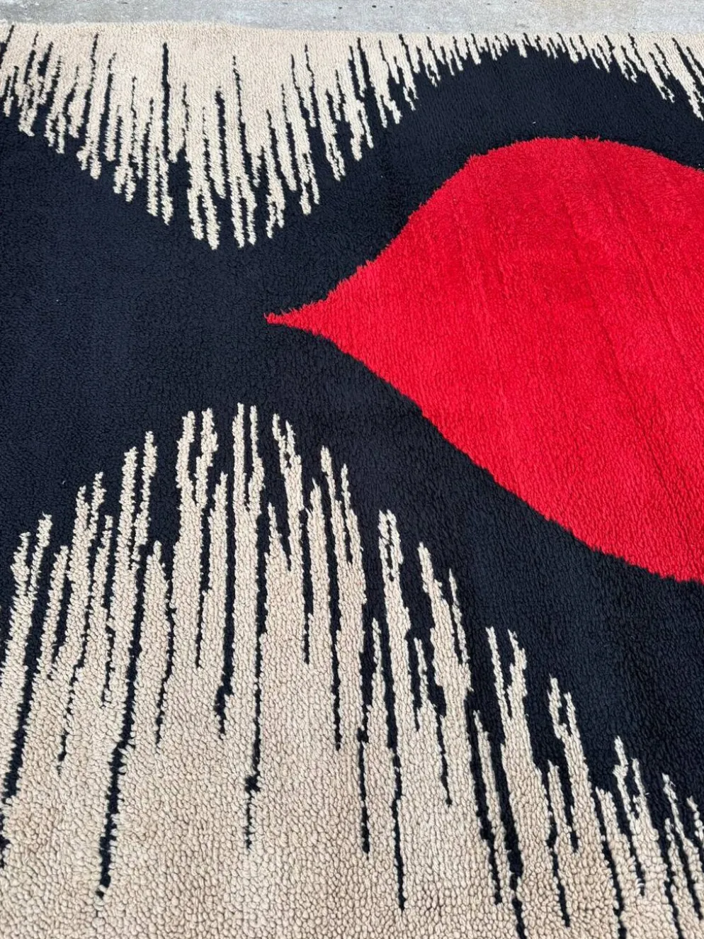 Tapis Rya scandinave, années 70
