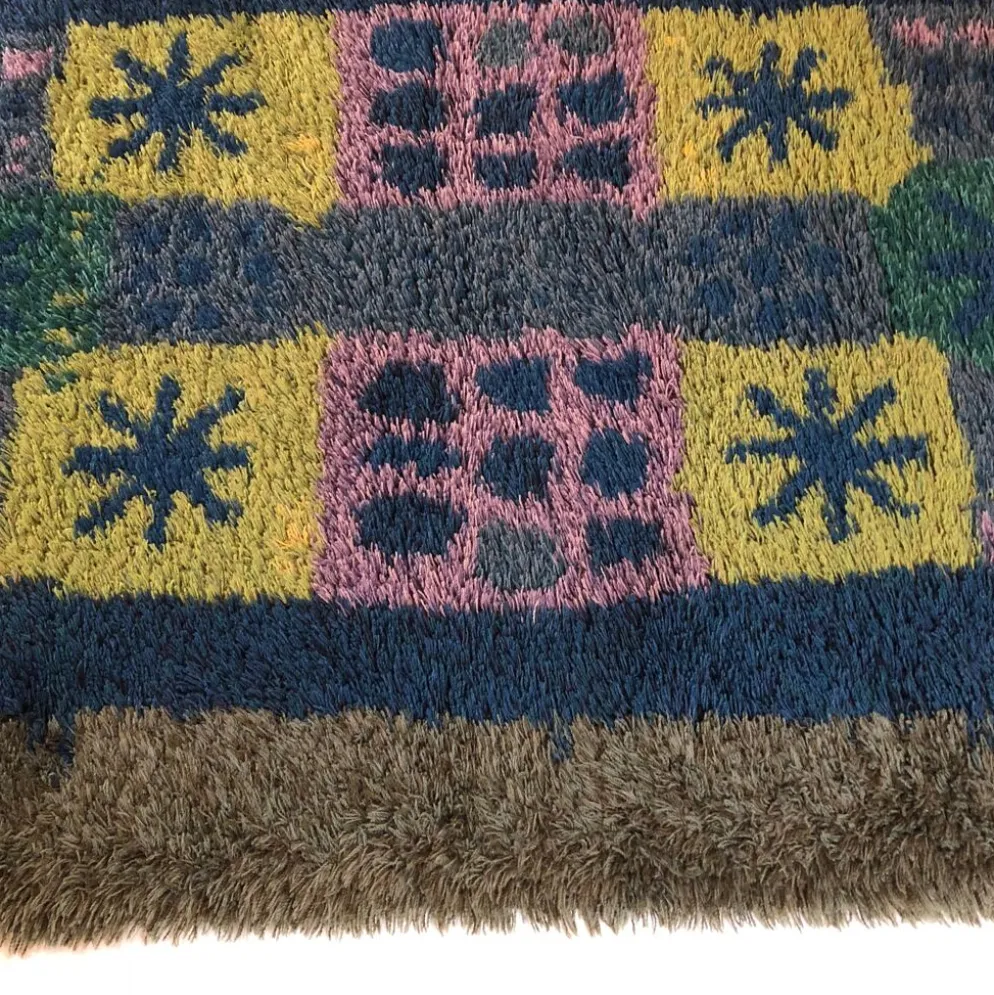 Tapis scandinave Arne Lindaas pour Sellgren AS Norvège 140x212cm