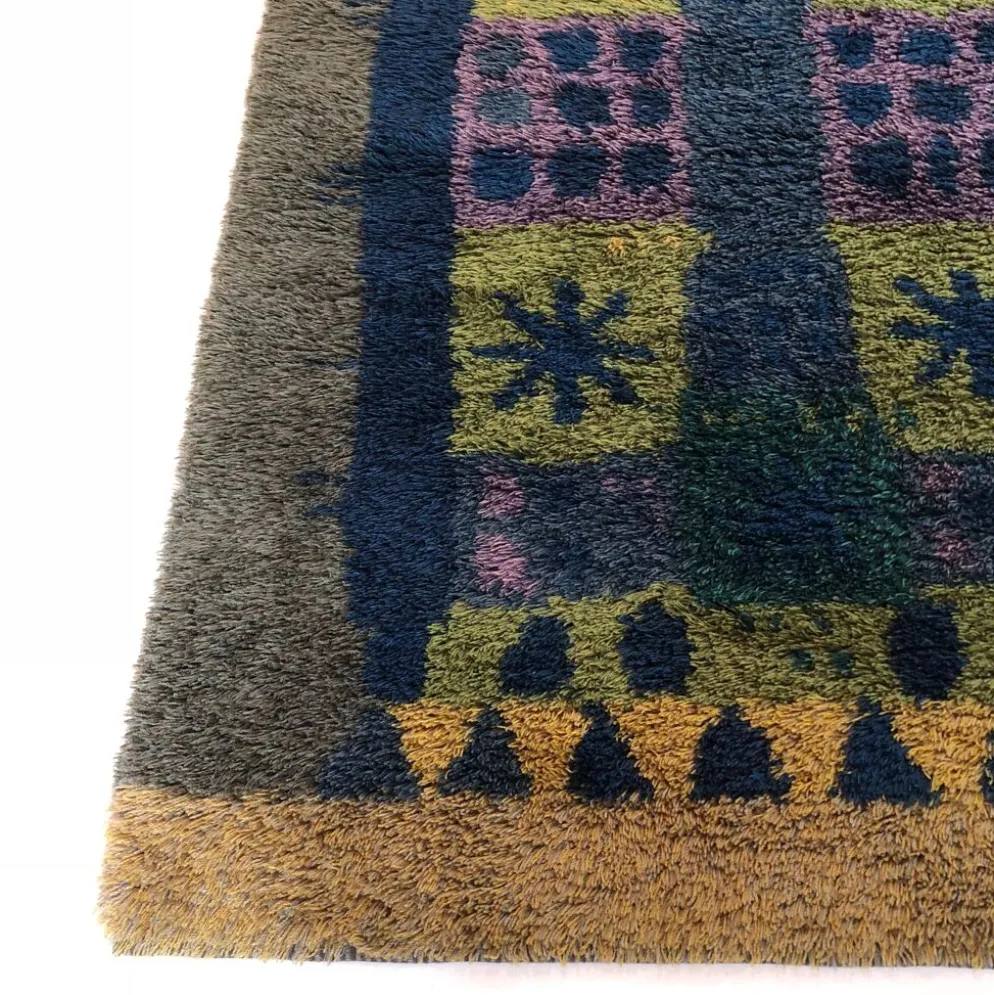 Tapis scandinave Arne Lindaas pour Sellgren AS Norvège 140x212cm