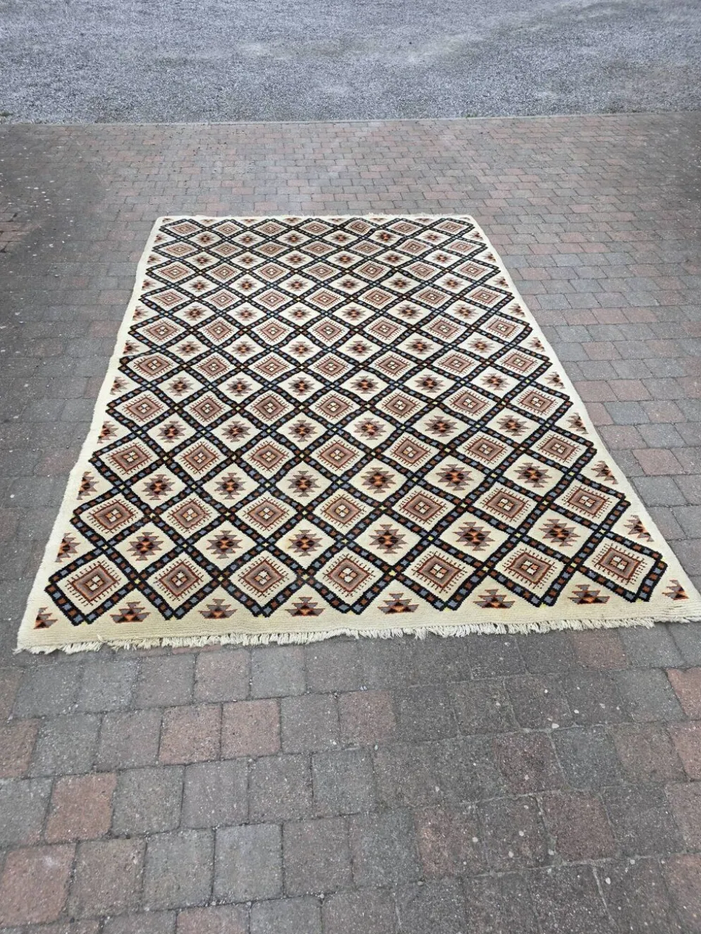 Tapis scandinave en laine des années 60/70