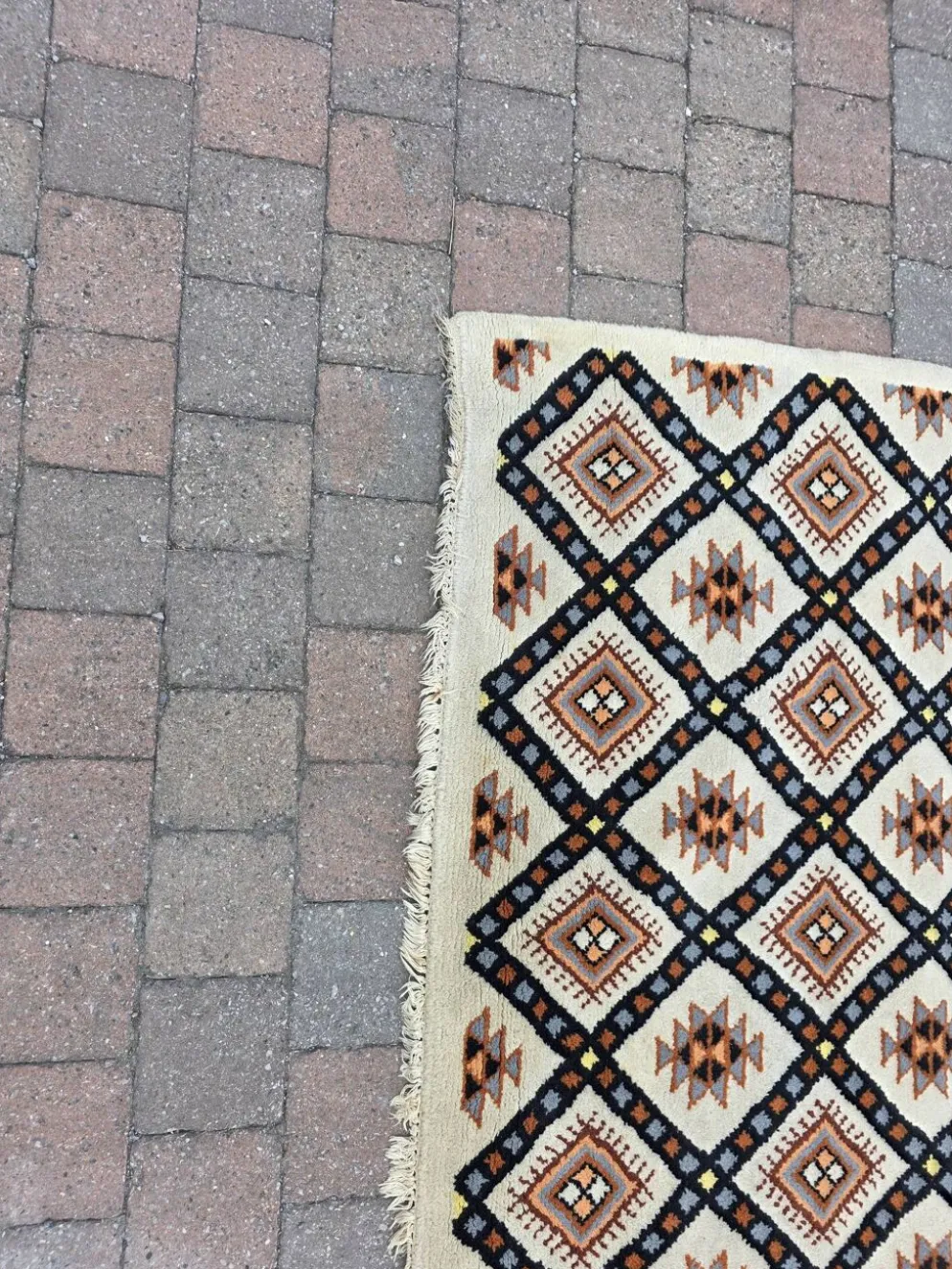 Tapis scandinave en laine des années 60/70