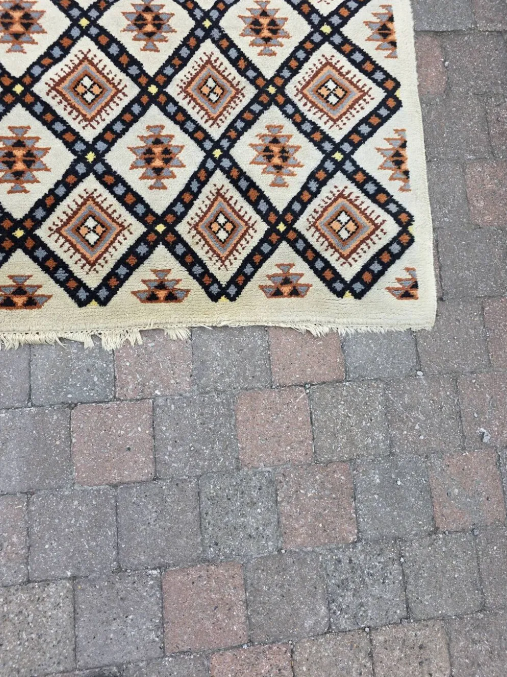 Tapis scandinave en laine des années 60/70