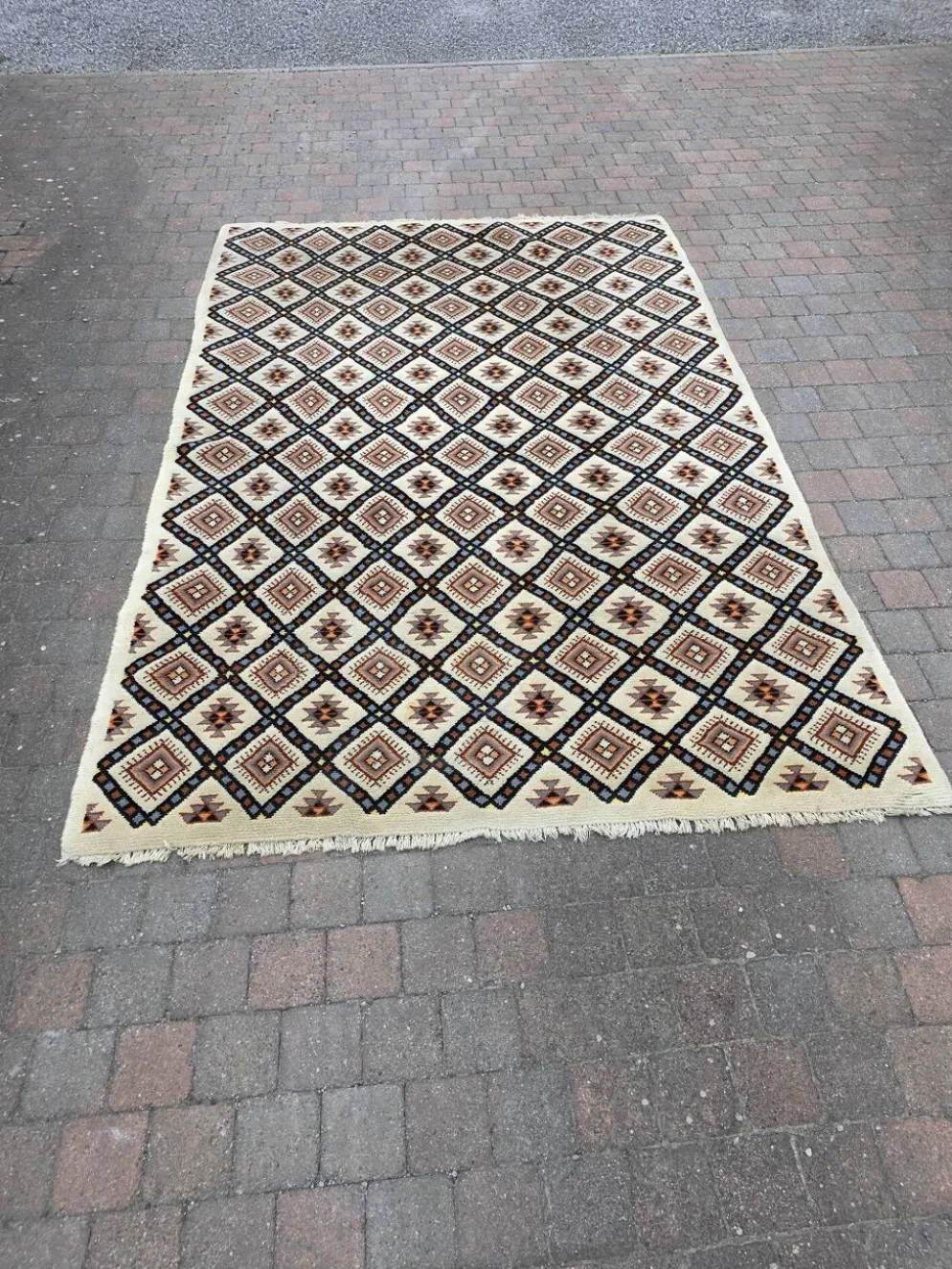 Tapis scandinave en laine des années 60/70
