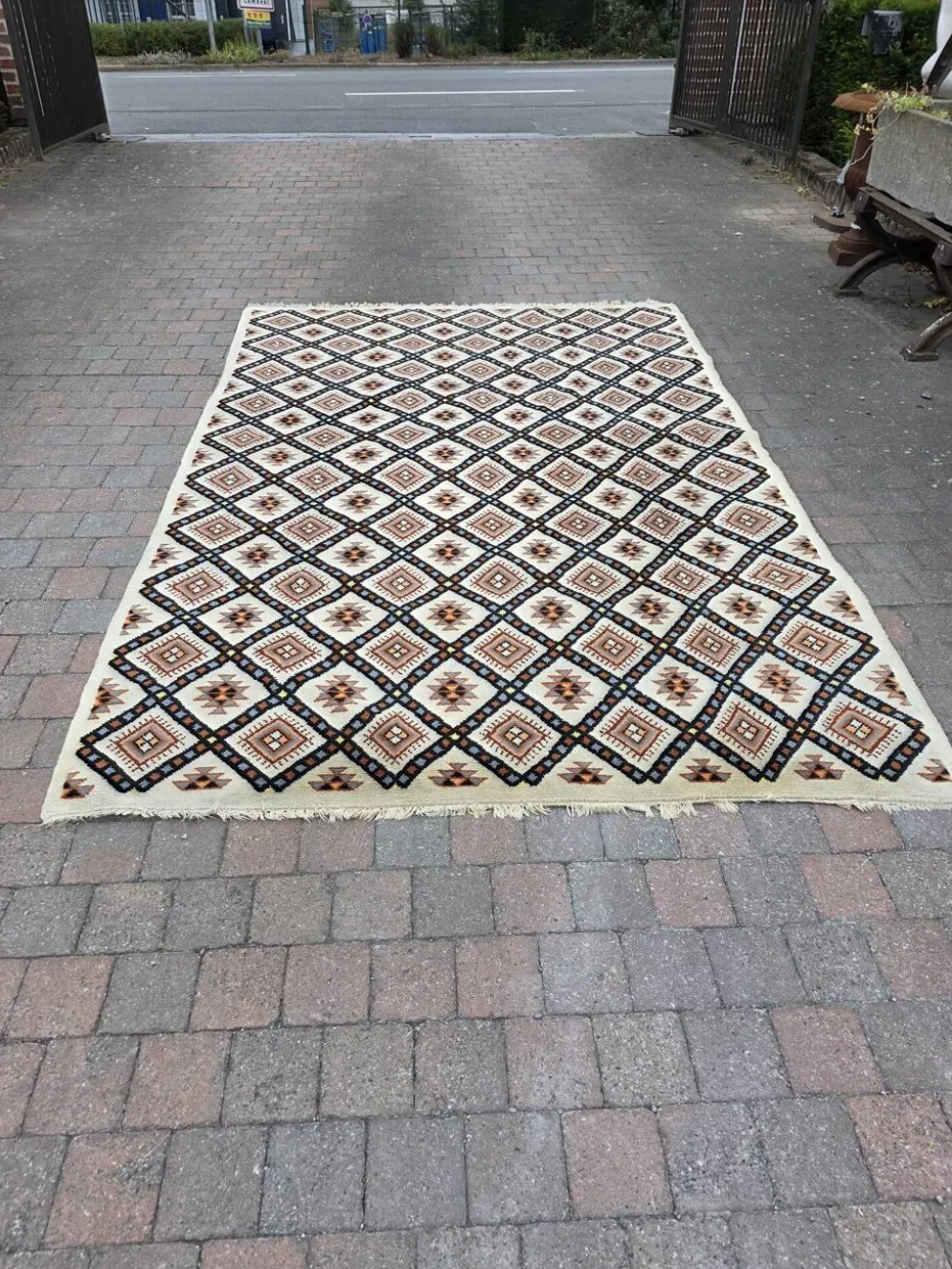 Tapis scandinave en laine des années 60/70