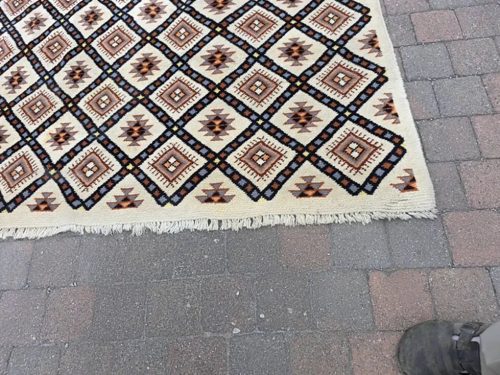 Tapis scandinave en laine des années 60/70