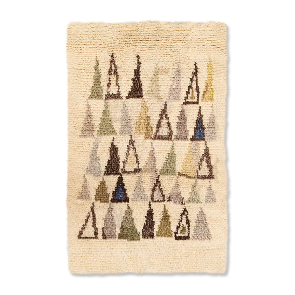 Tapis scandinave Rya de Maija Kolsi Makela, 160x100cm
