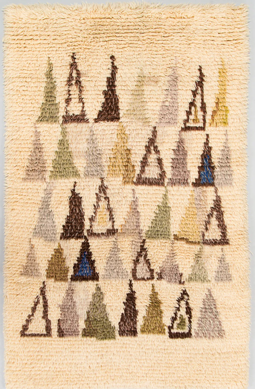 Tapis scandinave Rya de Maija Kolsi Makela, 160x100cm