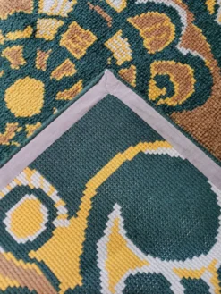 Tapis scandinave Rya vintage space age 70's
