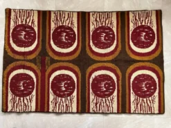 Tapis scandinave végétalien dans le style EGE RYA, autour des années 1970.