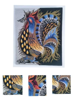 tapisserie au coq 