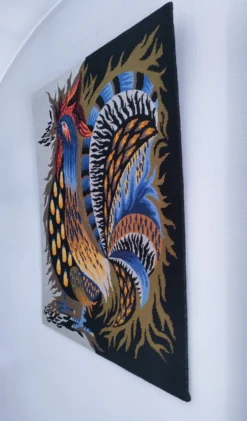 tapisserie au coq 
