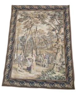 Tapisserie avec une scène forestière idyllique