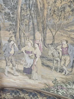 Tapisserie avec une scène forestière idyllique