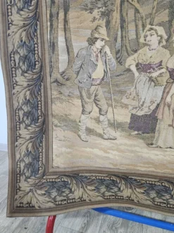 Tapisserie avec une scène forestière idyllique