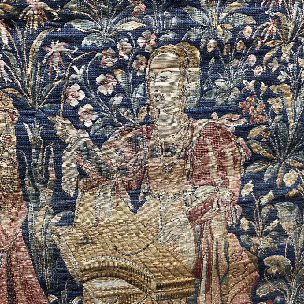 Tapisserie belge vintage « Le Concert » de Ter Waes, années 1960