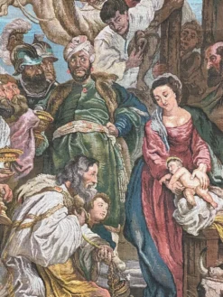 Tapisserie d'après le tableau « L'Adoration des Mages » de Pierre Paul Rubens