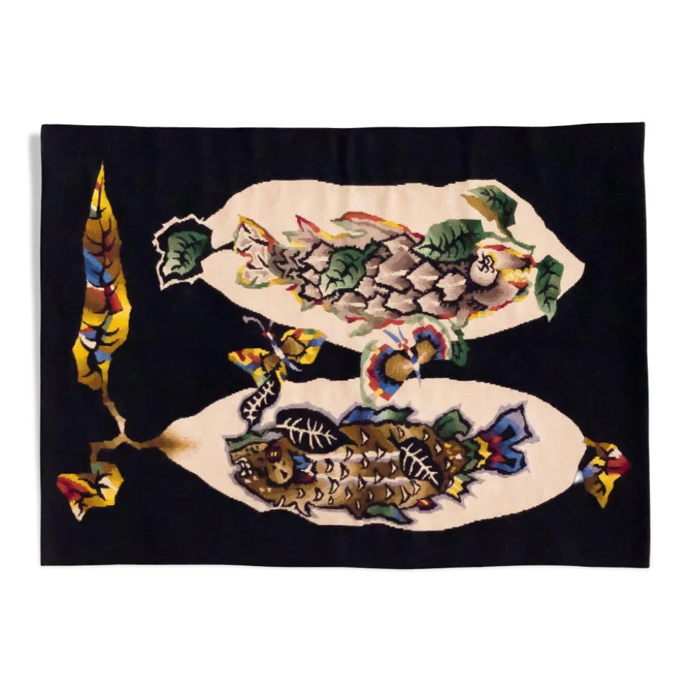 Tapisserie d'Aubusson unique du milieu du siècle par Jean Lurçat, Carton No. 13048