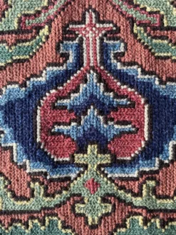Tapisserie de broderie de grenade de l'art populaire suédois par Edna Nihlén, Suède 1956