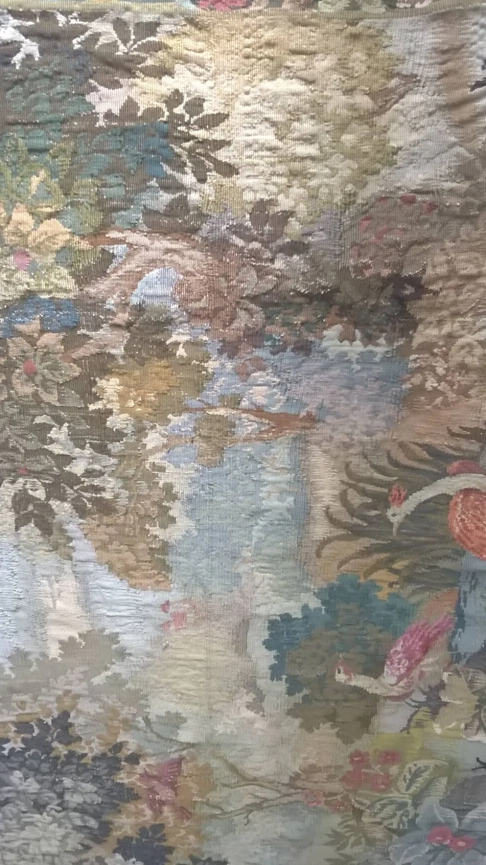 Tapisserie de laine "Verdure Flamande" de la manufacture Robert Four