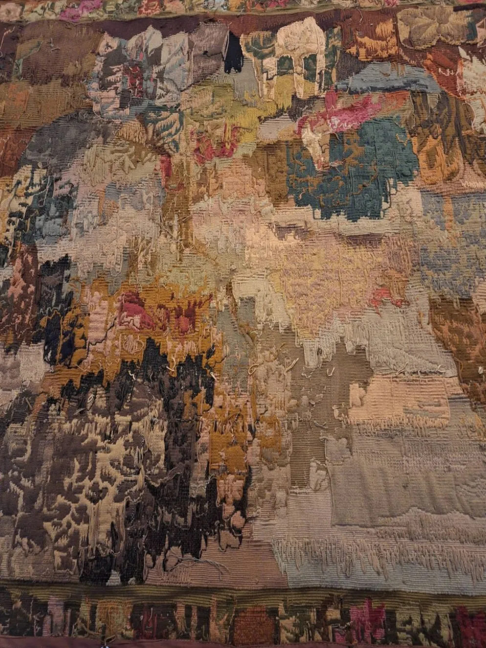 Tapisserie de laine "Verdure Flamande" de la manufacture Robert Four