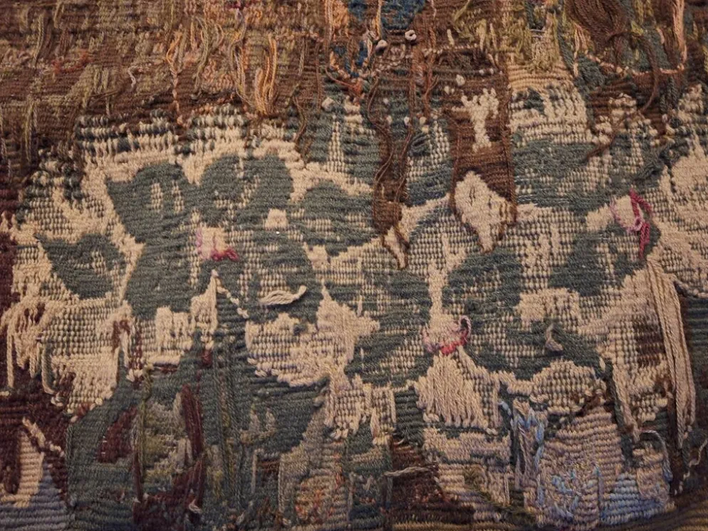 Tapisserie de laine "Verdure Flamande" de la manufacture Robert Four