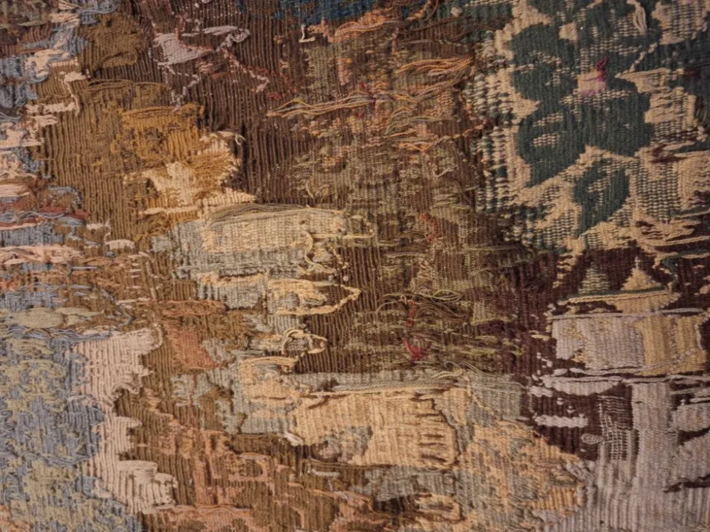 Tapisserie de laine "Verdure Flamande" de la manufacture Robert Four