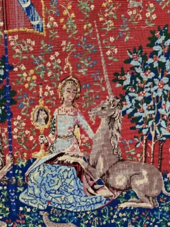 Tapisserie faite à la main, dans un cadre