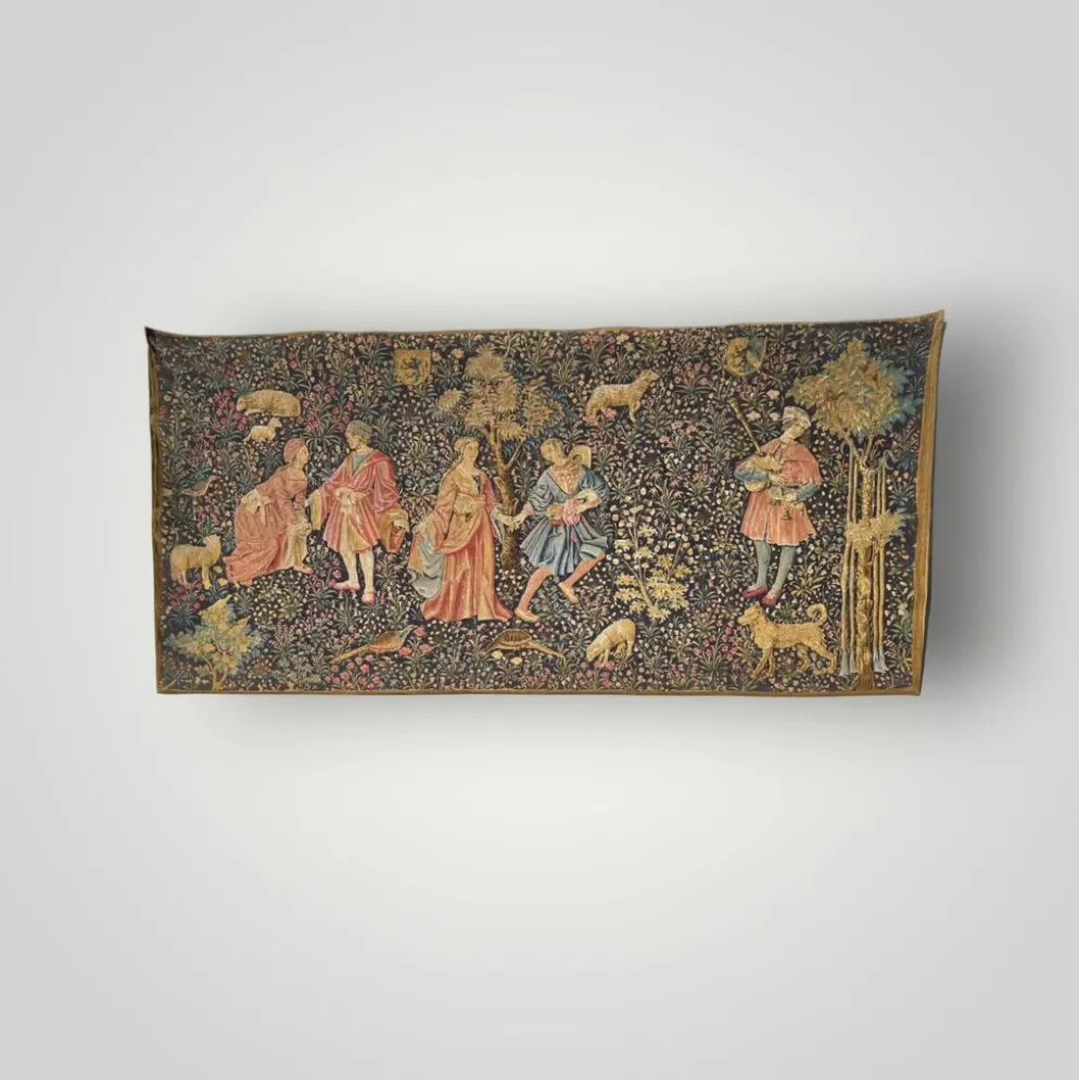 Tapisserie française vintage « La Dame » Artis Flora, Médiévale , Musée du Louvre