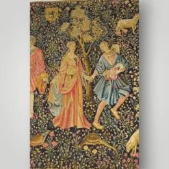 Tapisserie française vintage « La Dame » Artis Flora, Médiévale , Musée du Louvre