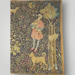 Tapisserie française vintage « La Dame » Artis Flora, Médiévale , Musée du Louvre