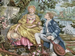 Tapisserie Jardin d'Amour par Marc Waymel éditée pour The Franklin Mint