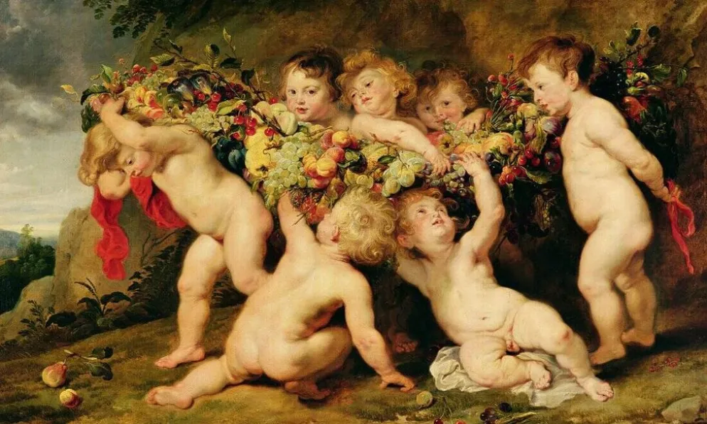 Tapisserie "La Guirlande de fruits"