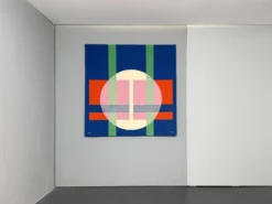 Tapisserie murale Bauhaus par Herbert Bayer pour NGM, Allemagne, 1988. Titre de l'œuvre :