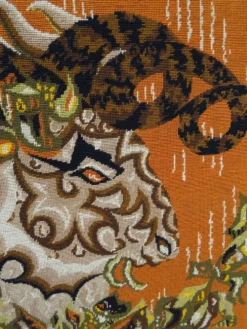 Tapisserie murale canevas Le Bélier M.M. Charollais vintage an 60/70