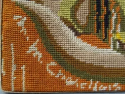 Tapisserie murale canevas Le Bélier M.M. Charollais vintage an 60/70