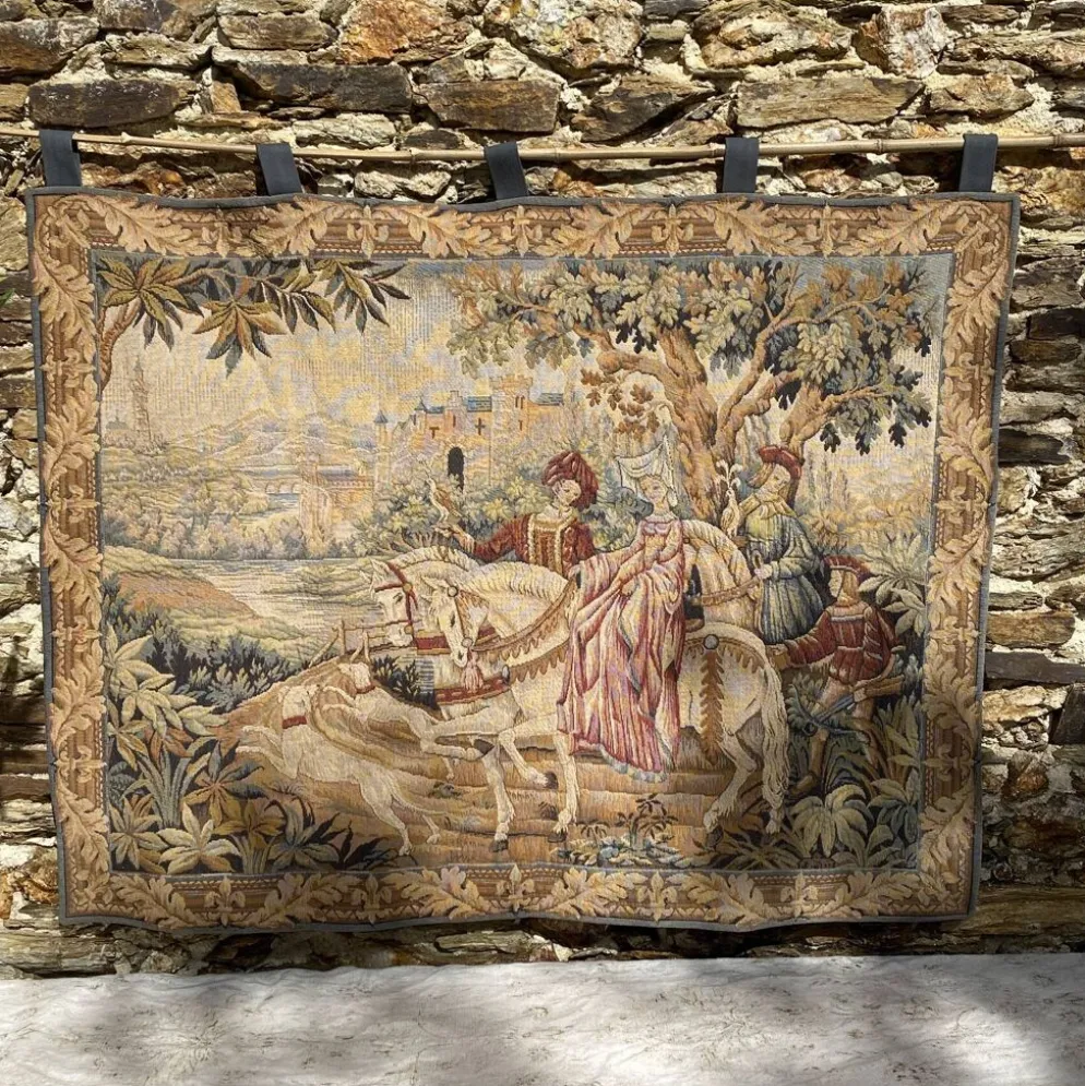 Tapisserie murale "Chasse royale ", Franklin Mint, fabriqué en France