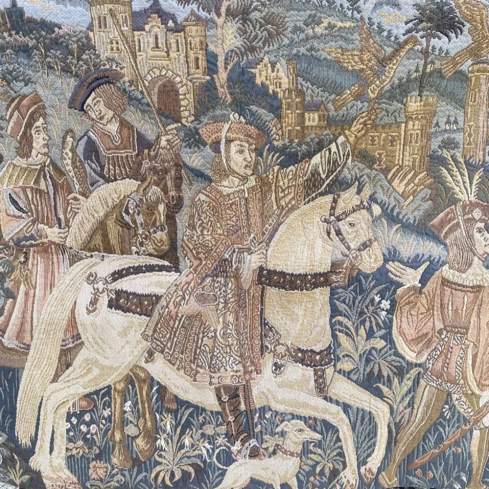 Tapisserie murale de style médiéval 100 × 64 cm