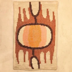 Tapisserie murale laine 1970