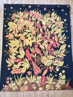 Tapisserie murale Maria Mesterou, l'arbre magique, années 70